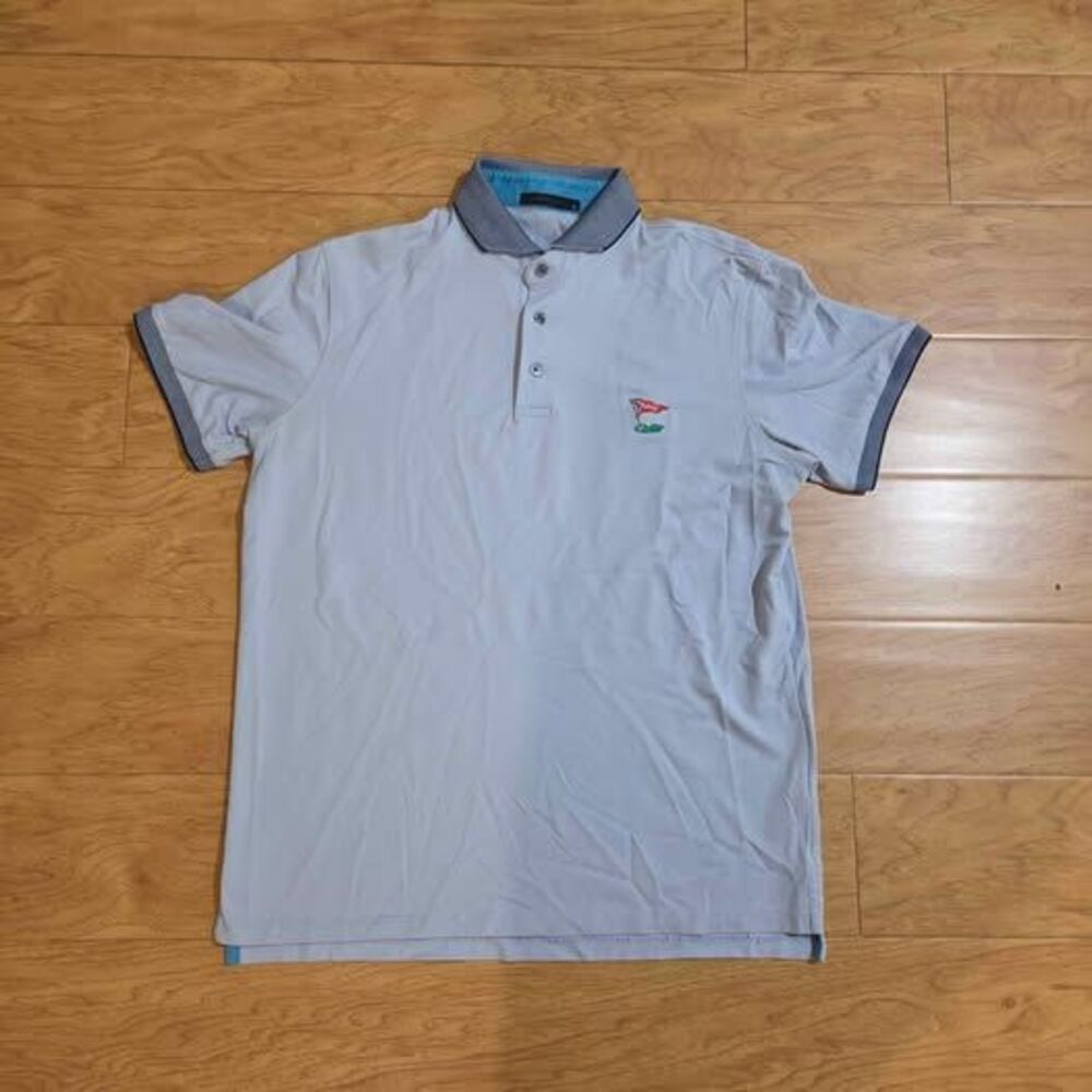 Greyson LACC Golf Blue Polo Shirt Size Medium